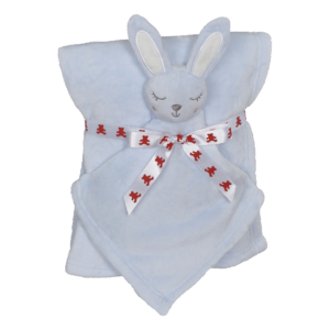 Kaninchen kuscheldecke set blau (41192)