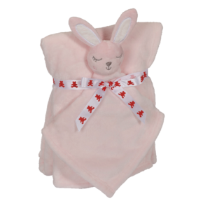 Kaninchen Kuscheldecke Set rosa (41191)
